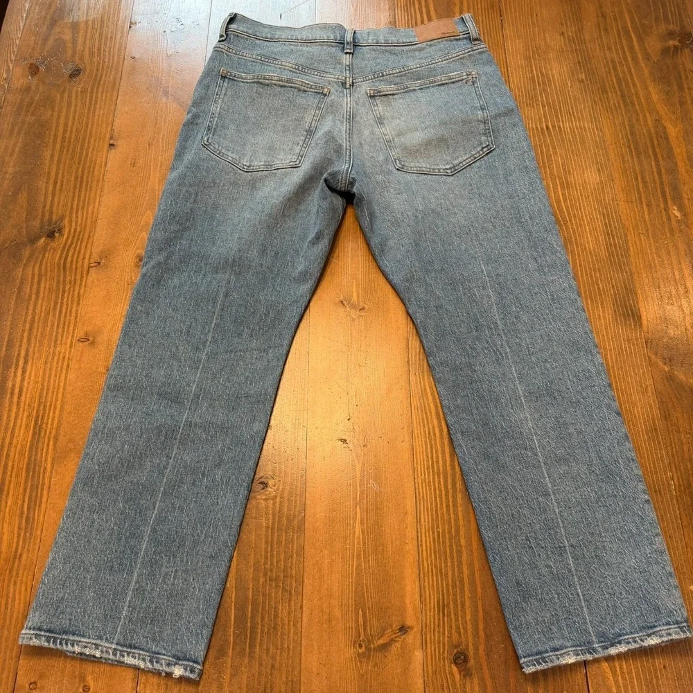 Madewell The Perfect Vintage Straight Jeans 30P Medium Wash Denim Cotton